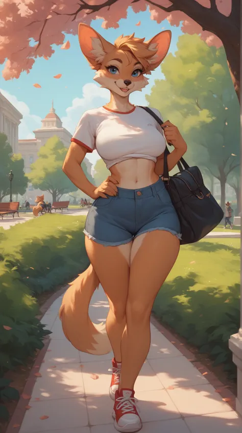 Source_furry, 1girl, furry, anthro, park 