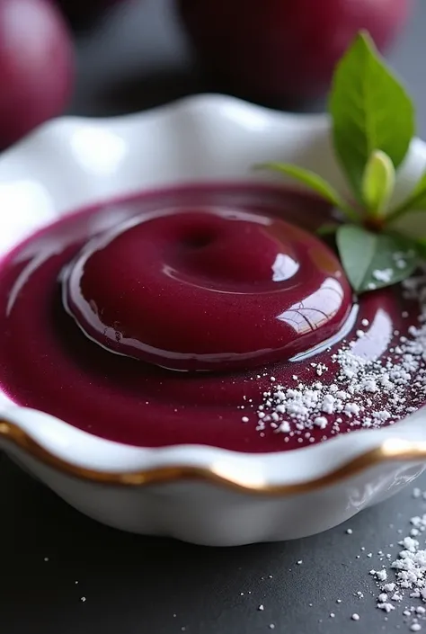 Plum-flavored hard sauce