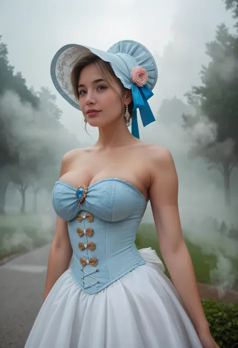  Versailles Palace Garden/Ideal Cute , (  fine eye :0.8), ( detailed lips :0.8), ( freckles:0.8),  very photogenic very cute girl lifting the hem of her mini dress, ,  textured skin,  hourglass shape, ( photorealistic:1.2), ( vibrant colors, 8k,  high qual...