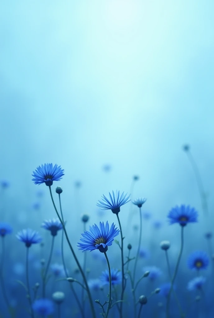 The background for the teacher's portfolio is blue with cornflowers in the middle of revenge for the text