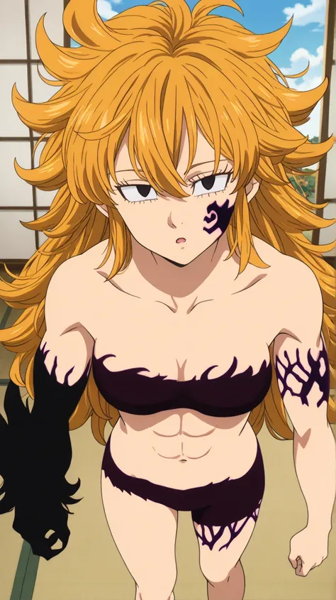 , Derieri, The Seven Deadly Sins,nanatsu no taizai
High quality ,  best quality , masterpiece,  High Resolution , anatomically correct, Detailed face(LoRA: Derieri ), detailed hair style (LoRA: Derieri ), anime Coloring, screencap
solo, 1 girl,adult,cool b...