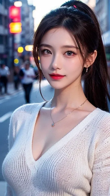 Urban sporty girl college student,  masterpieces,  light makeup ,  red lips , Silver hair, Long, messy hair, Street backdrop, sporty,  elegant.  exquisite detail , Excellent work,  real texture ,  reality of film lighting, Perfect job, 16k,  HD,  Exquisite...