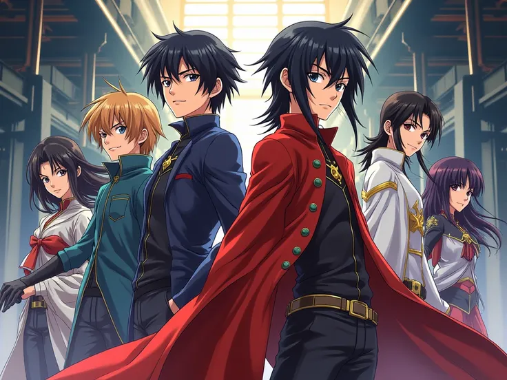 je veux creer une affiche d'anime qui dit 
serie televisée gratuite battle geass 2 en lettre Japonais avec des personnage charismatique en Arrière-plan.
[date]
[DVD ]