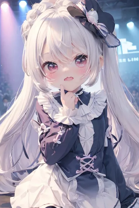 (((petit little, ultra cute loli bishojo))), ((puffy eyes)), (delicate facial features:1.3), (ultra cute loli face:1.3), ((masterpiece)), ((best quality)), ((ultra detailed)), ((exquisite)), ((depth)), ((crisp)), ((8k)), ((beautiful and aesthetic)), ((supe...