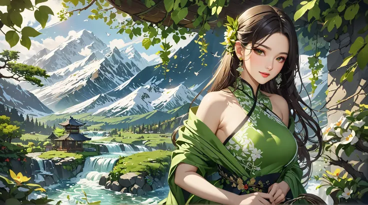 (( top quality)),(  ultra high resolution),(  very detailed),(  Detailed Explanation ),((  best CG  )),(  BEST ARTWORK  ), Ultra-precise art,  Amazing Painting Art,(Exquisite art:1.5), woman,  beautiful and well-groomed face shooting,  Natural Makeup,  Sle...