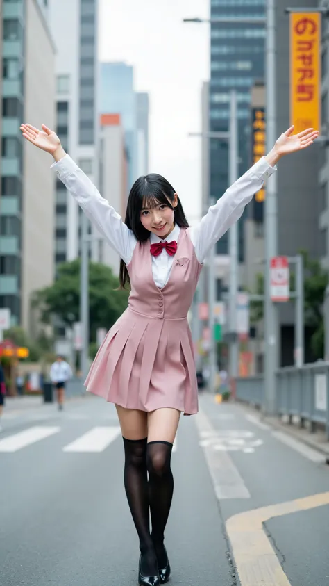 A high resolution photograph of a Japanese young woman, masterpiece, amazing quality, intricate details, professional lighting, fashion shoot, solo, 1girl, an office lady, full body, (tall, small head, small face, tiny breasts, slender, slim and thin body)...