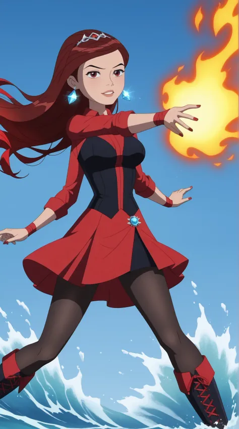 Margaret "Meg" Tennyson (Meg 10)

Theme Color: Wine Red

Hairstyle: Long hair styled in loose waves, often with a decorative headband

Eye Color: Dark red-brown

Hair Color: Dark brown with deep red streaks

Skin Tone: Pale with a slight pinkish hue

Outfi...