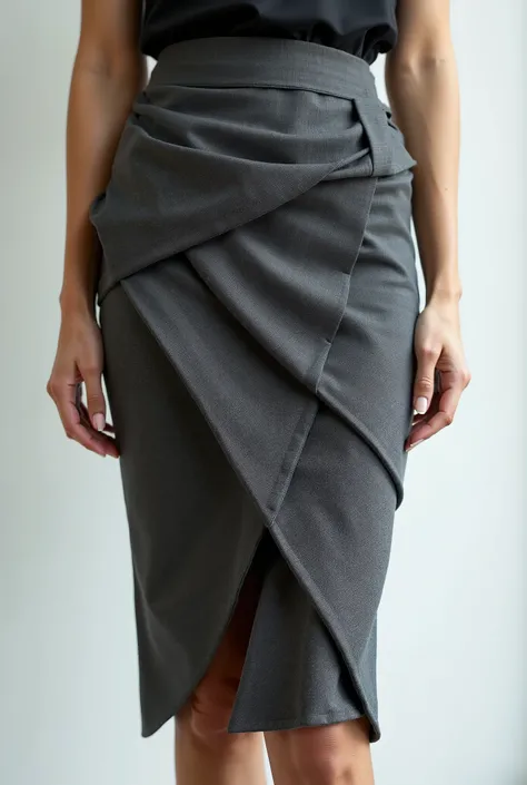 Layered pencil skirt