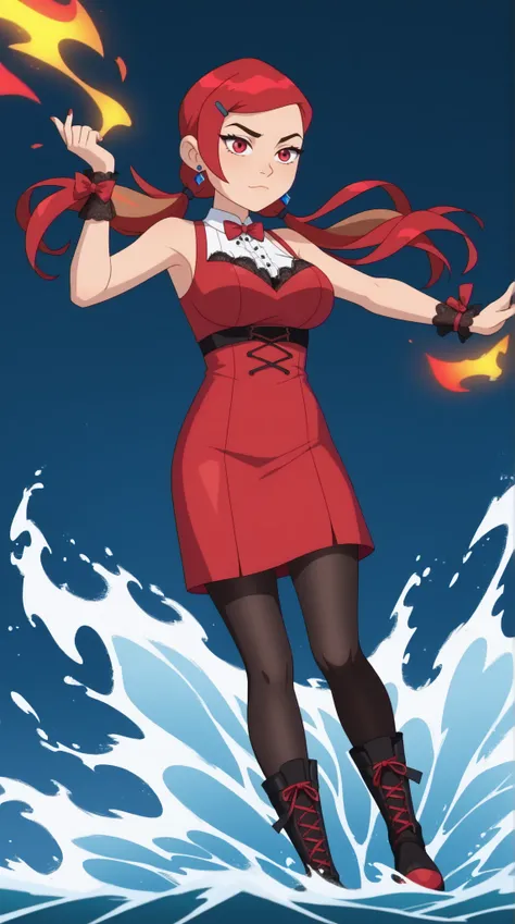 Margaret "Meg" Tennyson (Meg 10)

Theme Color: Wine Red

Hairstyle: Long hair styled in loose waves with a decorative headband

Eye Color: Dark red-brown

Hair Color: Dark brown with deep red streaks

Skin Tone: Pale with a slight pinkish hue

Outfit:

A f...