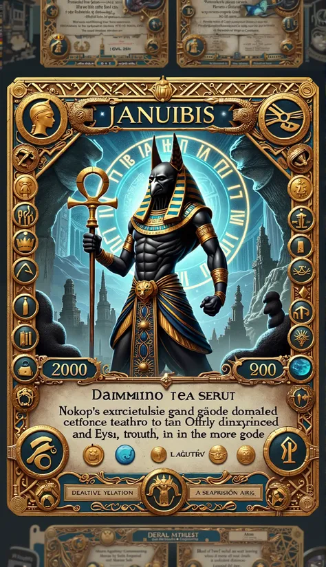 Make me the exact same design for all of the other egyptian gods like osiris RA and aton