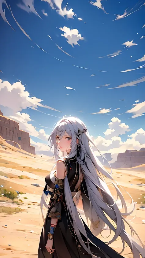  long silver hair 、  Beautiful shaped D cup with tension, yellow eyes ,、Heavy equipment、Adventurous Traveller 、 mystical scenery、I found an unexplored area 、nature、 dungeon、cave、 explore and get covered in mud、Travel the world 