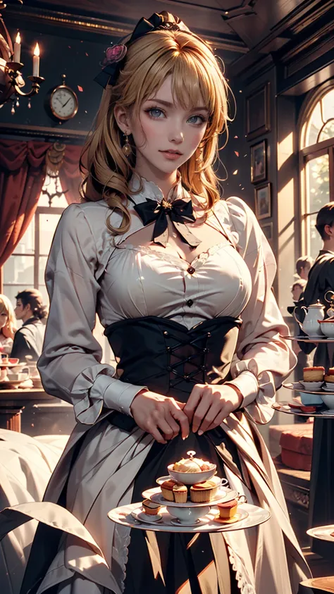  Masterpiece,  top quality, ( ultra-high definition CG unified 8k wallpaper), ( top quality), (Best Illustrated ), ( best shadow), (Stable Diffusion Model ),   violet evergarden , Shimmering ,  beautiful, Victorian bedroom,   dynamic lighting during sex , ...