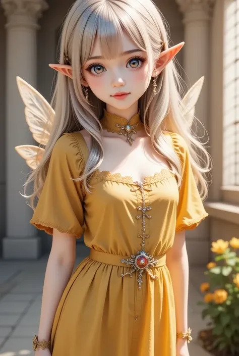  Cute Flower Fairy Baby ，Hold a sparkling wand ，  Beautiful Transparent Fairy Has a Bright Smile，Be happy，Beautiful garden background，Bright rainbow scenery，Colorful， rich elements ， Facial Features Are Highly Detailed ， Super sharp cutting edge、Kilo、8k、