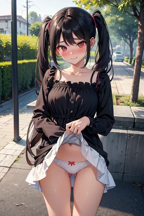 NSFW,(standing:1.3), , jirai kei, black hair, , twintails, (,,,,,,,,,)very detailed, masterpiece, highest quality、Ultra high decomposition energy A、8K high resolutionm,woman,Clear like a photo、ultra high resolution、Gradation depiction、photorealistic、(,,,,,...