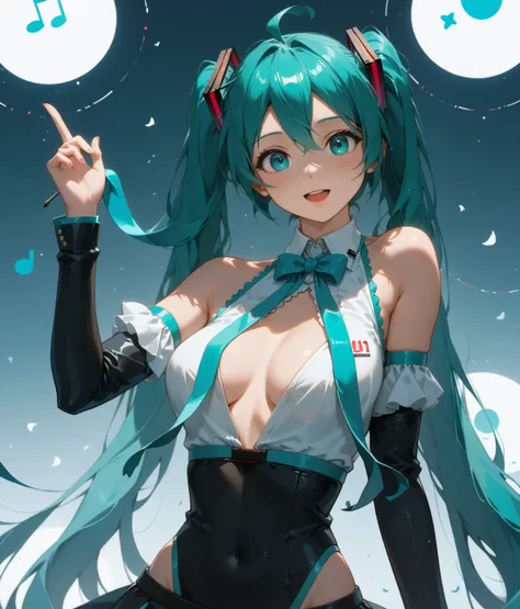  RAW Photos、 blue-green hair , Double End ,  sexy,  Cute, Small eyes 、  senseless, Double End 、  Hatsune Miku ，  Unity background image 8k  ，  lots of details，Beautiful work，   Best Quality ，  ชุดชั้นในและถุงน่องสุด sexy , photo level 、   Best Quality 、   ...