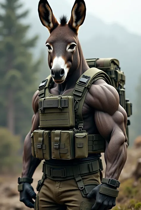 Donkey body with PT clothing