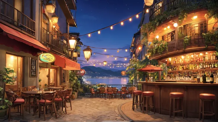 Scenery suitable for romantic jazz、bar