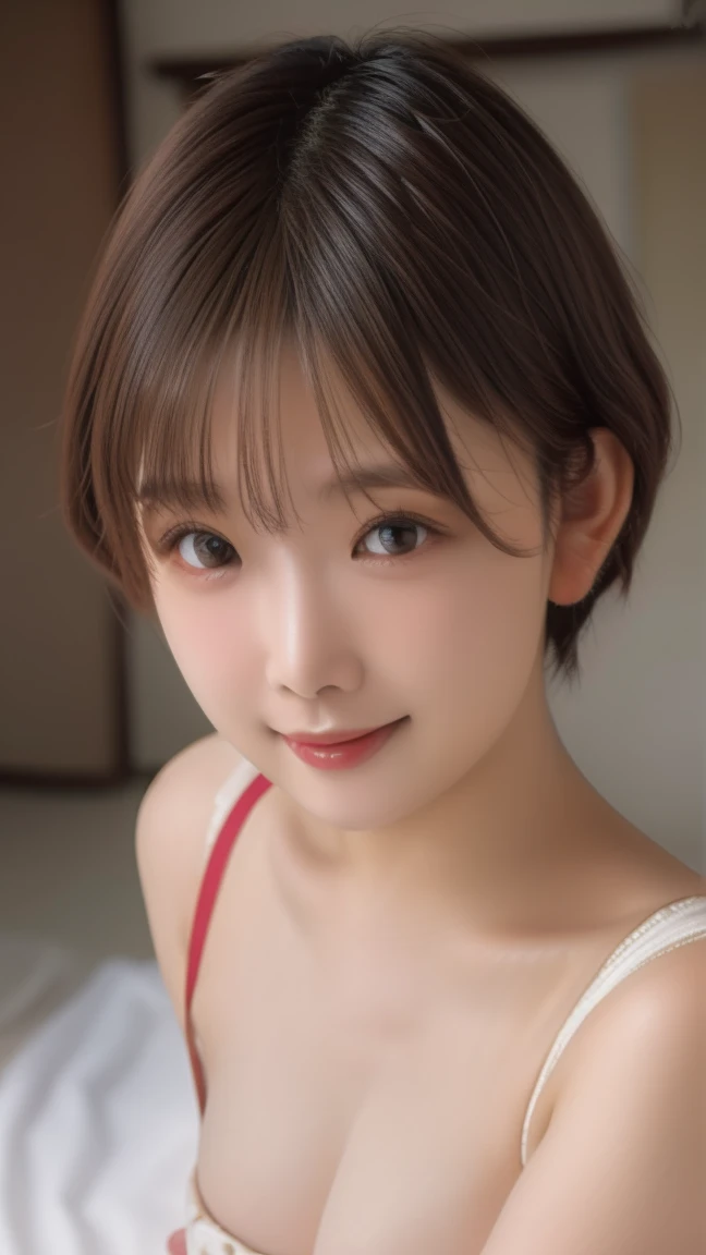  Sexy China Dress　Light from the front　Smile 8K Super High Resolution 