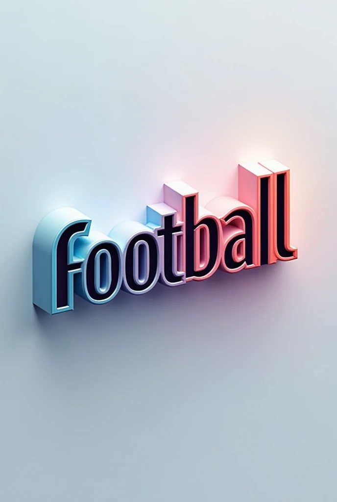 A logo with the name FOOTBALL EDIT to be 3D 