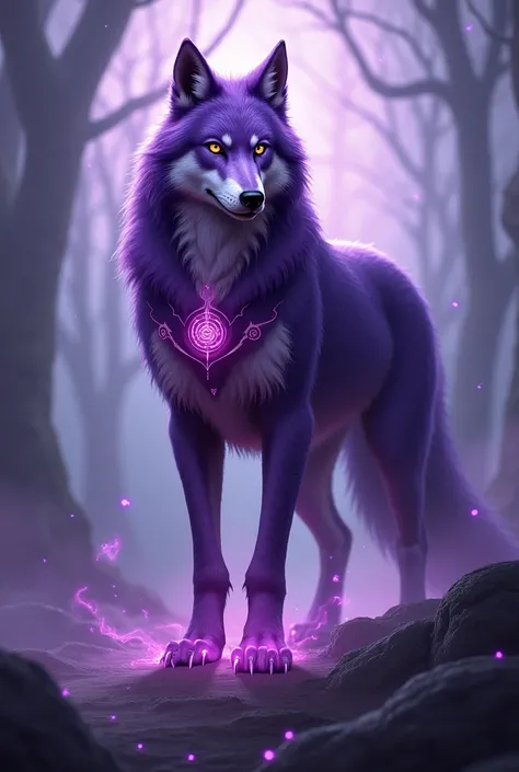 Wolf purple anthro