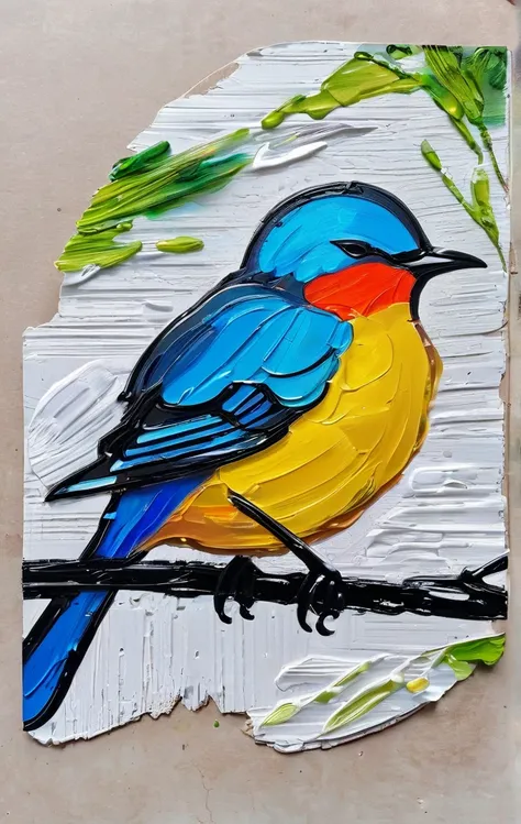 🖌️










sleeping bird 
on white cardboard palette knife oil painting sketch sketch sketch pen test