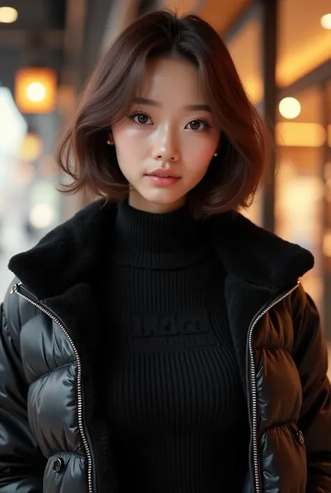  25-year-old Japanese woman with a well-groomed face and large eyes that are characteristic and very beautiful

A hyper-realistic digital painting of a stunningly beautiful young woman with delicate facial features, large almond-shaped eyes with a soft shi...