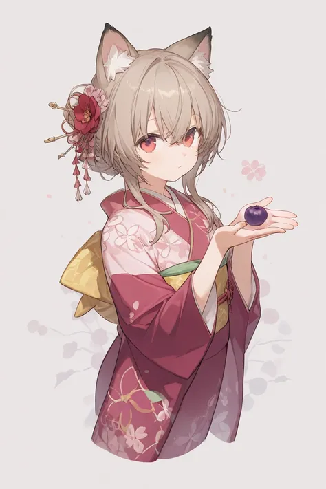  best image quality,plum,  kimono,