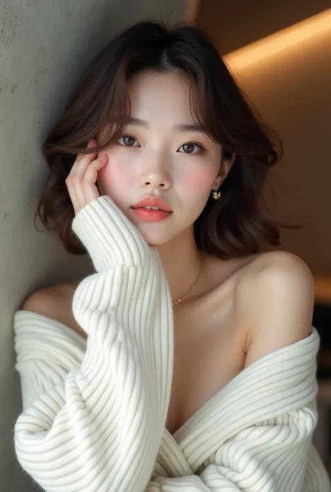 A 25-year-old Japanese woman with a well-groomed face and large eyes that are characteristic and very beautiful

A hyper-realistic digital painting of a stunningly beautiful young woman with delicate facial features, large almond-shaped eyes with a soft sh...