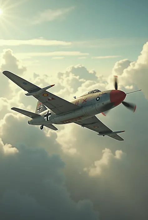 Create an old color photo of a German Luftwaffe MiG-17 fighter in the sky,   high quality,   Photorealistic ,  very realistic , historical authenticity, archival document quality,   effect of a historical  ,   hyperdetailed  , Extremely complex,   hyperrea...