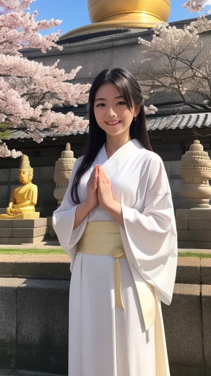 📅 April 9
Big Buddha Day
Japanese-style beauty standing with the Great Buddha of Nara in the background。 A Japanese-style beauty with a quiet prayer light in her eyes 、 smile with a calm expression 。Cherry blossoms dance in the background 、 sacred atmosphe...