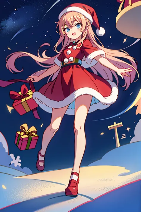 Santa dress ,  full body, Santa shoes