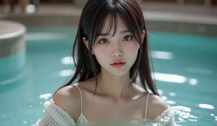 8k, super high resolution , top quality, masterpiece,rule of thirds,golden ratio, surreal, photos, one woman,( girl:1.3), cute, cute顔, Beautiful Eyes in Every Detail , 細かく Details, Mature Women, princess,extream close up,smile, black hair,Long layers,...