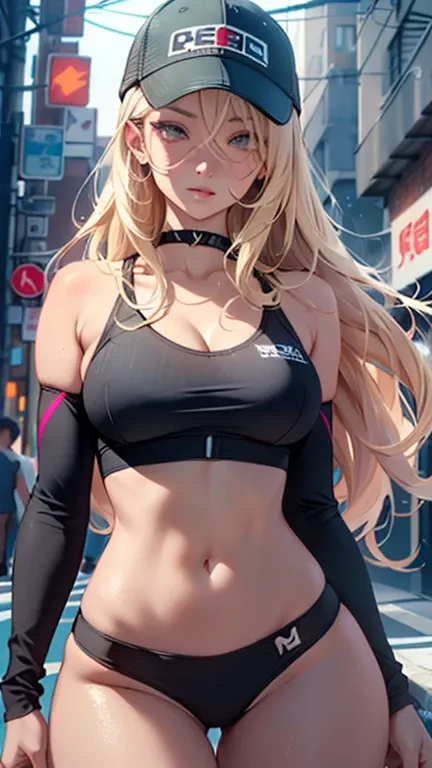 ((((Two twins girls)))), 2 sporty twins girls,(2girls:1.3),((two anime twins with extremely cute and beautiful blonde hair walking seductively down the street)),

(large breasts:1.4),saggy breasts,(((very light blonde hair:1.35, straight hair, long hair:1....