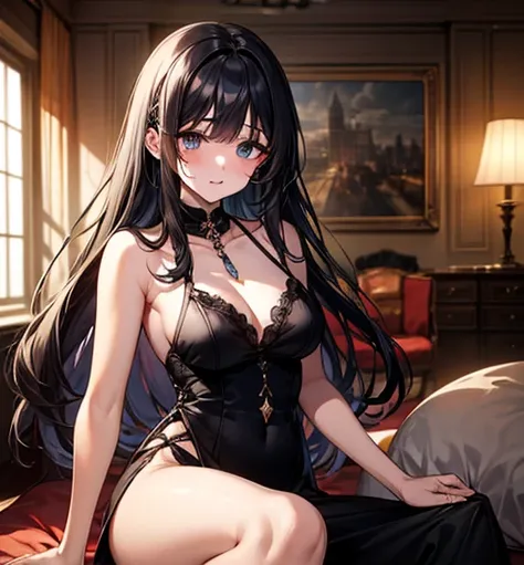 {female}、{美female、 popup}、Sexy、 sexy、{Black luxury dress}、 sex、 long black hair、{Rape Eyes}、{Sexy顔}、{ best image quality}、Fall into Darkness、 dark room、 sex、 best image quality、Dark Eyes、 black eyes、faceアップ、A lot of hair、 disgusting face、{1人の美female}、 popu...