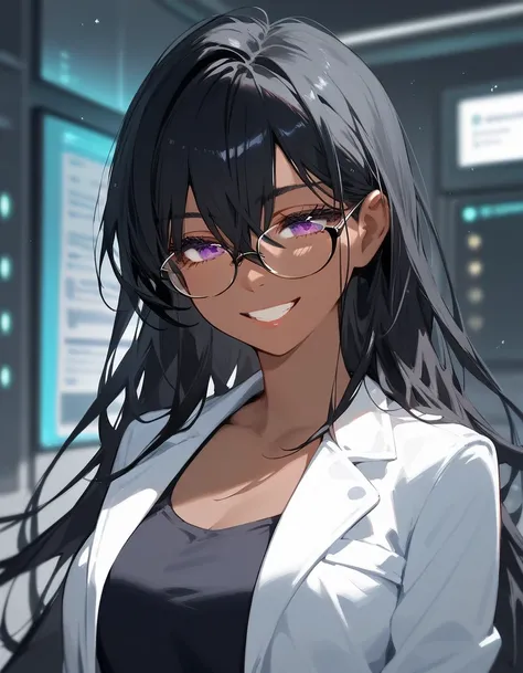 Score_9,Score_8_up,Score_7_up,highest quality, source_anime, highest quality, BREAK 1 girl, cute, 28 years old, (curvy:1.3), (wavy hair:0.4), (long hair,:1.2), hair is between eyes, (black hair:1.3),  (purple eyes), (wide eyes:0.7), (thin eyelashes:1.3), (...