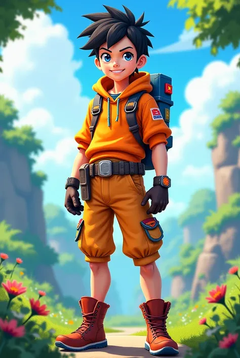 anime boy adventurer costume