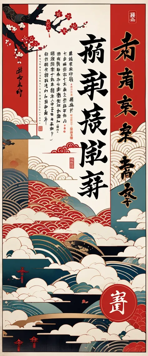 ( Masterpiece, top quality, very detailed,8k wallpaper),抽象的な色のついた Chinese characters,red letters on black, geometric pattern ,Chiyogami paper, lively, sharp, straight,  small vertical text,Old document cover,日本語の Chinese charactersの同義語,日本語の Chinese charact...