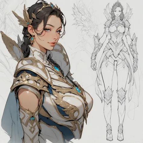 Seductive Angelic Armor, Fantasy Equipment Concept Art, 