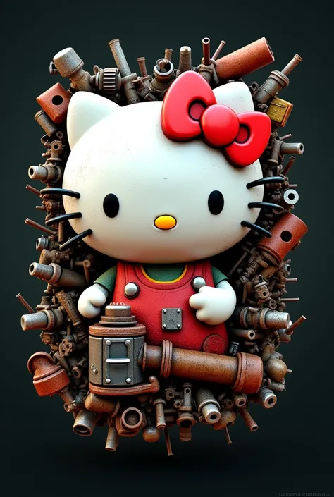 Hello kitty junk case logo