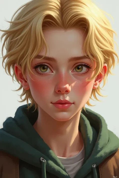 Rory from the Summoner book series blond hair ruddy cheeks 