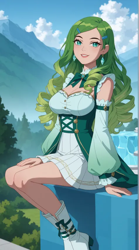 Evangeline "Eve" Tennyson (Eve 10)

Theme Color: Seafoam Green

Hairstyle: Long hair styled in elegant ringlets, often adorned with small seafoam green clips

Eye Color: Teal-green

Hair Color: Chestnut brown with soft seafoam green tips

Skin Tone: Light ...