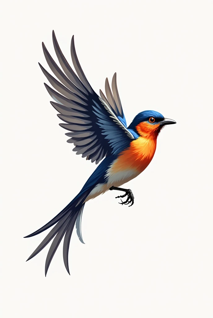 Give me a vector image of bird that can edit with only one colour no background 