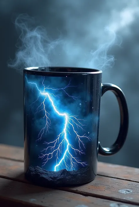 Create a thunder mug wrap for a 15 oz mug