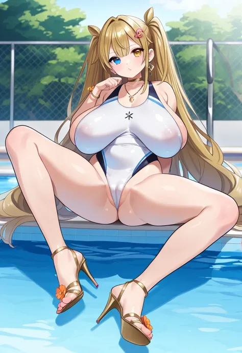  in ultra high quality、 ultra high resolution、 super high heels、 noise removal 、perfection、Picture quality adjustment、Balance Adjustment、 OPTIMAL LIGHTING 、Minor corrections、Detail Correction、 perfect anatomy、 girl、(( competitive swimsuit、 high leg swimsui...