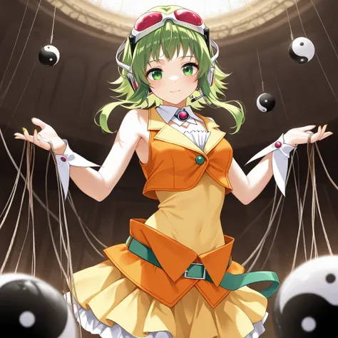 masterpiece, best quality, high quality, ultra detailed, intricate details, exquisite detail, sharp focus, finely detailed, 8k, 4k, detailed face, beautiful face, perfect face, detailed eyes, vibrant colors, vivid colors, 1girl, gumi, megpoid, vocaloid, de...