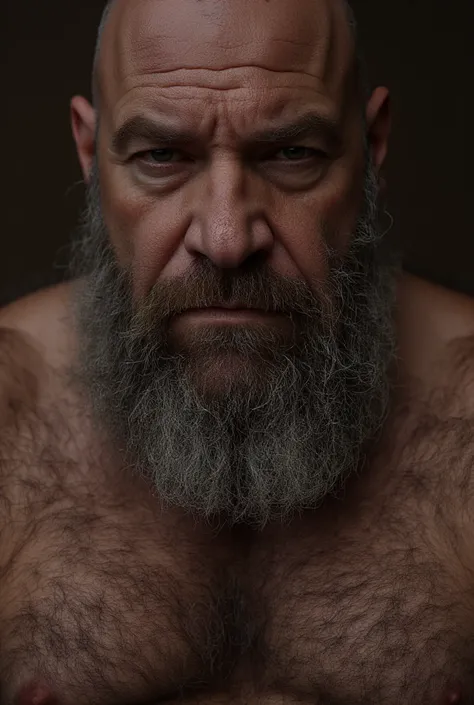 8K SDXL Very Lifelike Best Highest Realistic very Realistic real 8K very detailed highly photorealistic very detailed very lifelike SDXL photo of a Very Sexy handsome big bearded and rugged hairy burly muscular beefy buff bulked up bald daddy bear man, Rea...