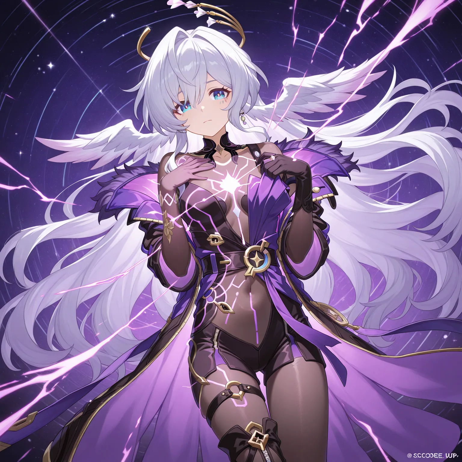 { Honkai: Star Rail Robin, Robin} {fitting see-through body suit}