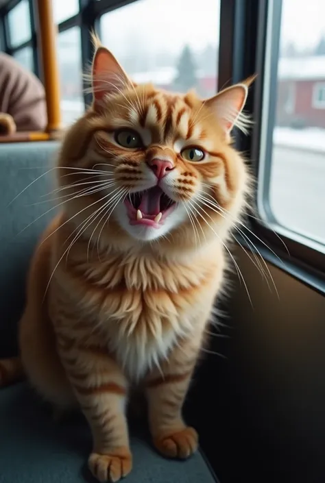 When local authorities realized Whiskers was a stray, the town rallied together to adopt him collectively. The café became his official home, and he continued riding the bus every day, greeting passengers with a gentle headbutt.