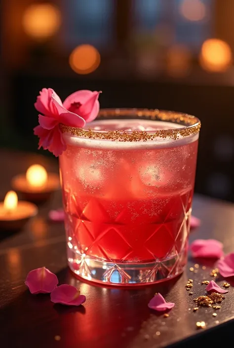 Generate beautiful images of drinks for February 14th