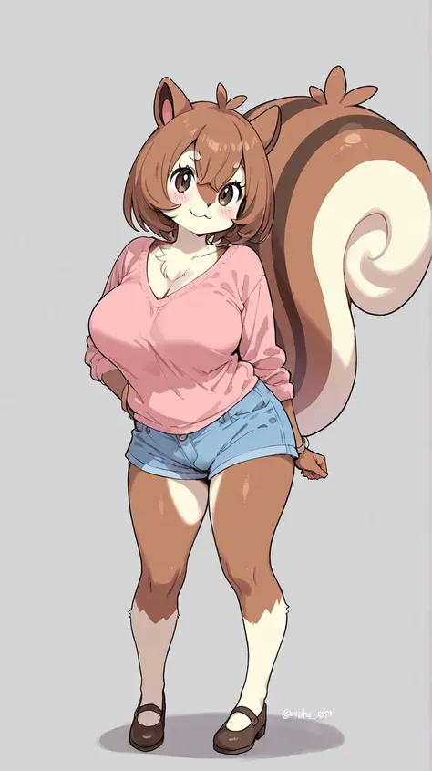 Female furry ager squirrel pokemon style 